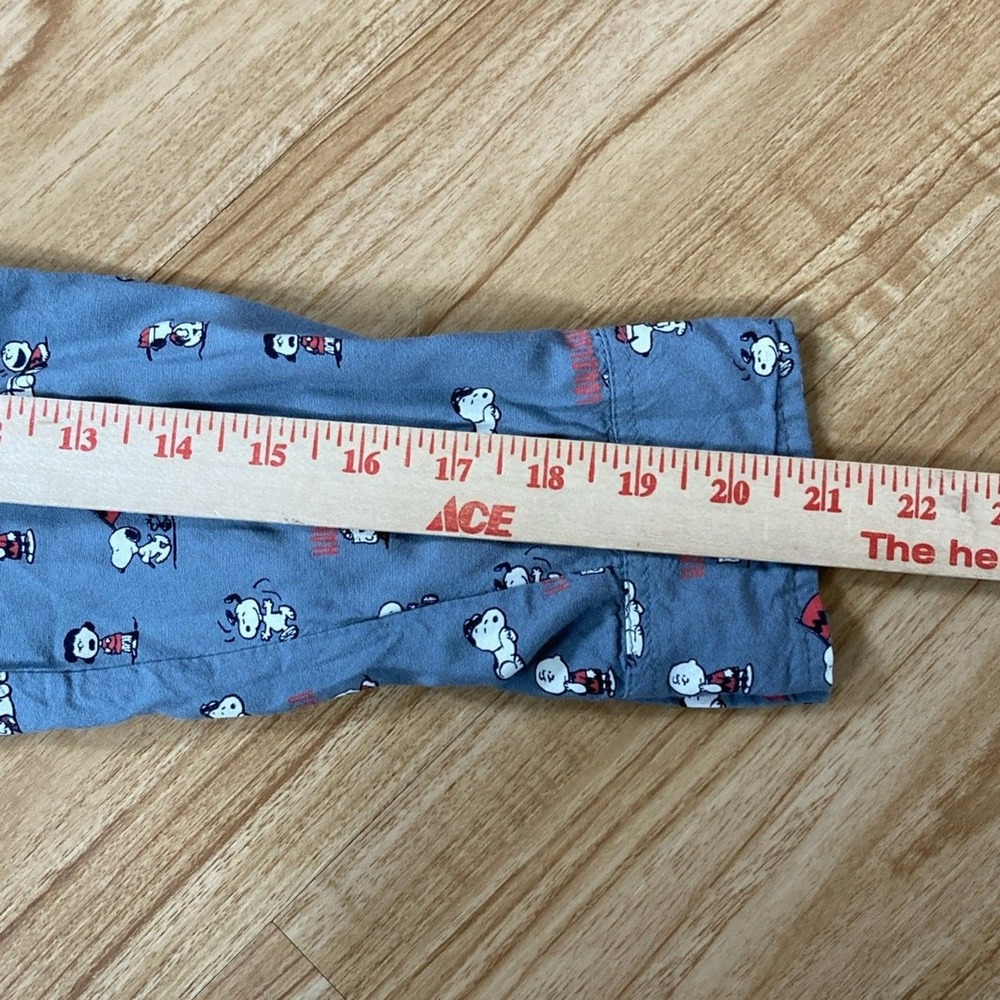 The Souled Store Womens M Gray Peanuts Snoopy Graphic Rayon Button Down Shirt - Picture 10 of 11